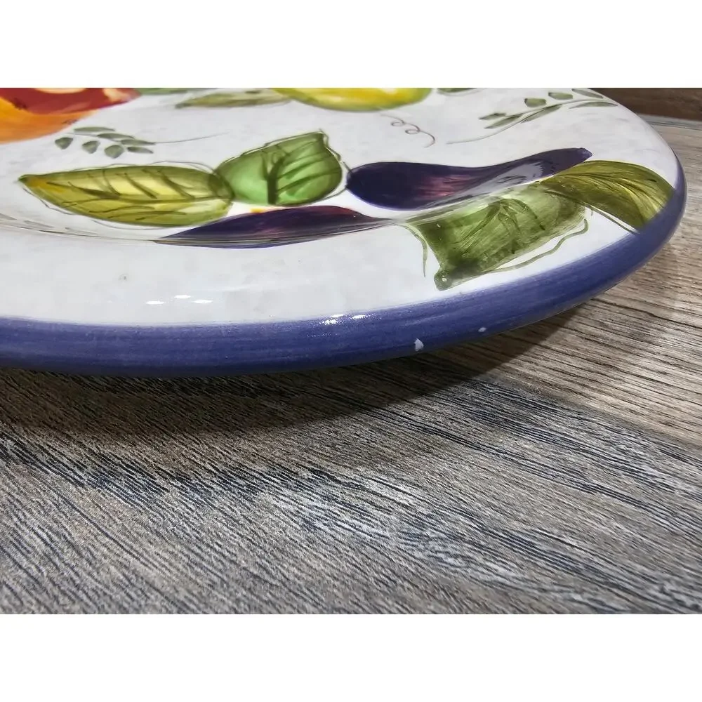 Oneida Vintage Fruit Hand Painted Salad Plate Discontinued Pattern